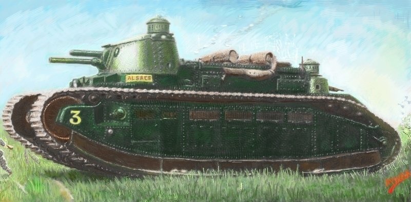 Французский танк char 2c